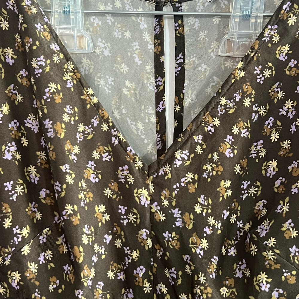 Madewell wide v-neck midi dress size 4 - Picture 10 of 15
